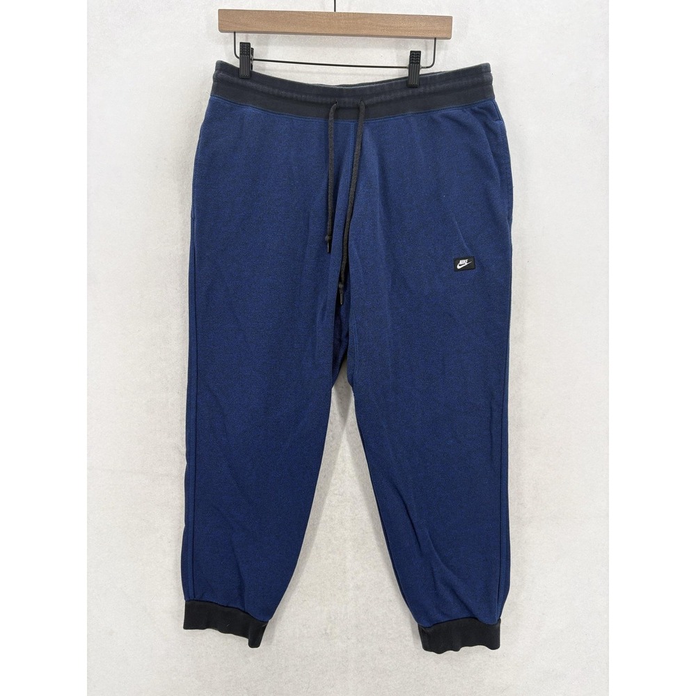 Nike Sportswear French Terry Shoe Box AW77 Cuffed Joggers Mens XL Blue Gym Camp